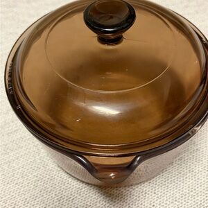 Vintage Visions Corning glass sauce pan